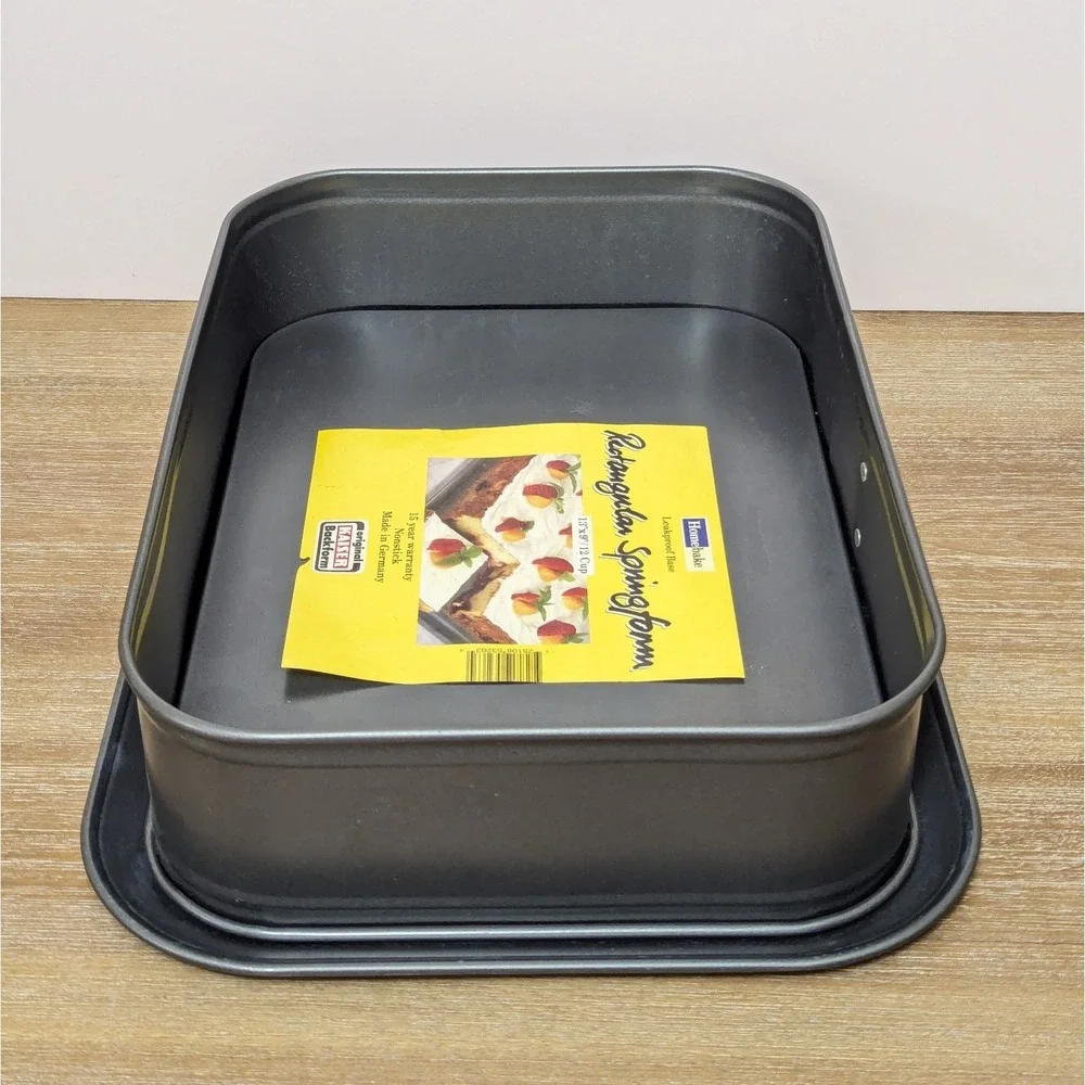 Kaiser Backform Nonstick Rectangle 9x13 Springform Baking Pan Made in Germany